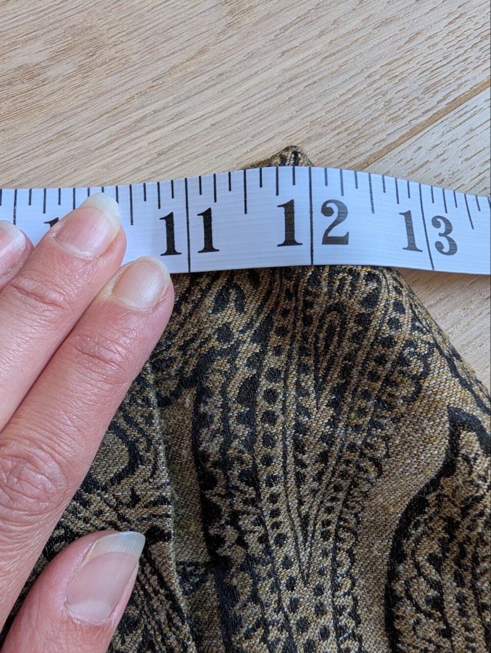 Vintage Wool Blend Tapestry Paisley Wrap Midi Skirt - Picture 7 of 10